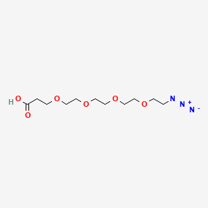molecular formula C11H21N3O6 B1666431 1-Azido-3,6,9,12-tetraoxapentadecan-15-oic acid CAS No. 1257063-35-6
