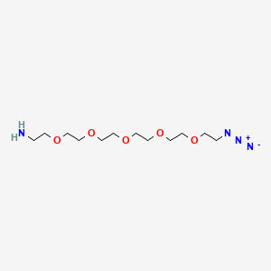 molecular formula C12H26N4O5 B1666434 17-Azido-3,6,9,12,15-pentaoxaheptadecan-1-amine CAS No. 516493-93-9