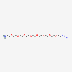 molecular formula C18H38N4O8 B1666437 Azido-PEG8-amine CAS No. 857891-82-8