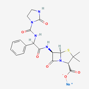 molecular formula C20H22N5NaO6S B1666448 Azlocillin sodium CAS No. 37091-65-9