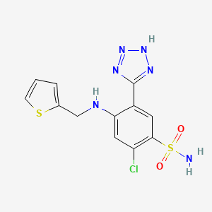 molecular formula C12H11ClN6O2S2 B1666452 Azosemide CAS No. 27589-33-9