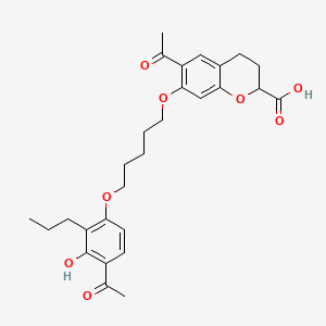 molecular formula C28H34O8 B1666472 Ablukast CAS No. 96566-25-5