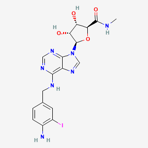 molecular formula C18H20IN7O4 B1666473 I-AB-Meca CAS No. 152918-27-9