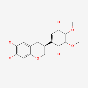 molecular formula C19H20O7 B1666477 Abruquinone A CAS No. 71593-10-7