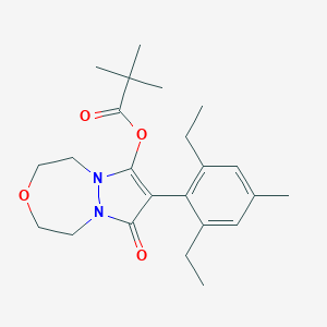 molecular formula C23H32N2O4 B166648 Pinoxaden CAS No. 243973-20-8