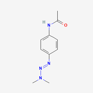 molecular formula C10H14N4O B1666484 1-(4-乙酰氨基苯基)-3,3-二甲基三氮烯 CAS No. 1933-50-2