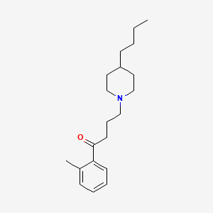 molecular formula C20H31NO B1666485 4-(4-Butylpiperidin-1-yl)-1-(2-methylphenyl)butan-1-one CAS No. 244291-63-2