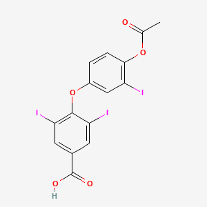 molecular formula C15H9I3O5 B1666495 乙酰罗麻酸 CAS No. 2260-08-4