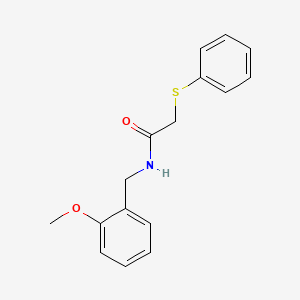 molecular formula C16H17NO2S B1666497 N-(2-methoxybenzyl)-2-(phenylthio)acetamide CAS No. 380201-24-1