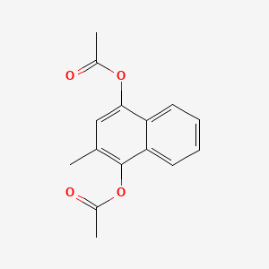 molecular formula C15H14O4 B1666500 Acetomenaphthone CAS No. 573-20-6