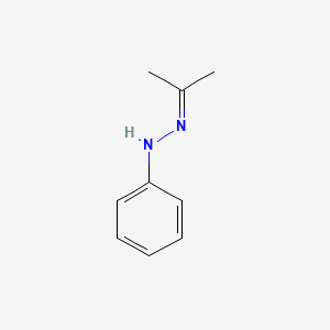 molecular formula C9H12N2 B1666501 Acetone phenylhydrazone CAS No. 103-02-6