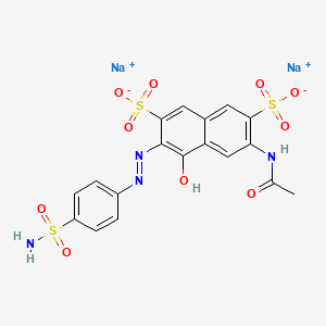 molecular formula C18H16N4Na2O10S3 B1666504 Azosulfamide CAS No. 133-60-8