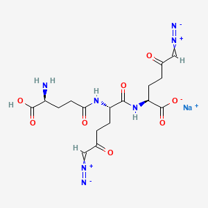 B1666508 Azotomycin sodium CAS No. 55156-24-6