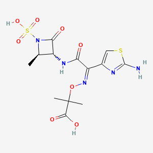 B1666516 Aztreonam CAS No. 78110-38-0