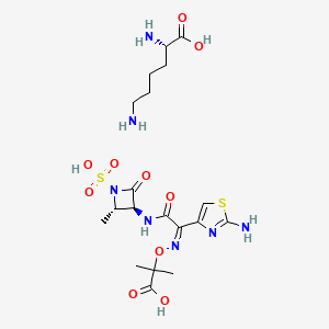 molecular formula C19H31N7O10S2 B1666518 赖氨酸阿奇霉素 CAS No. 827611-49-4
