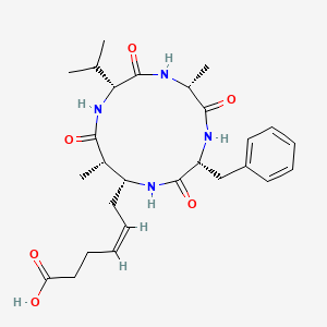 molecular formula C27H38N4O6 B1666520 azumamide E 