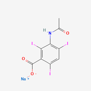 molecular formula C9H5I3NNaO3 B1666526 Acetrizoate sodium CAS No. 129-63-5