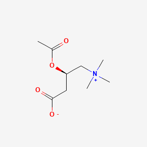 molecular formula C9H17NO4 B1666533 乙酰左旋肉碱 CAS No. 3040-38-8
