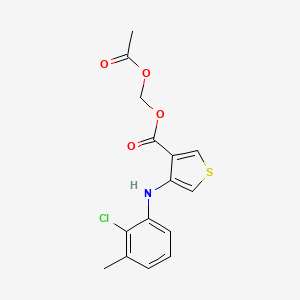 molecular formula C15H14ClNO4S B1666541 Aclantate CAS No. 39633-62-0