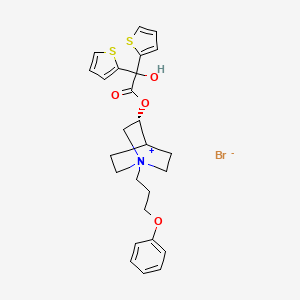 molecular formula C26H30BrNO4S2 B1666544 Aclidinium bromide CAS No. 320345-99-1