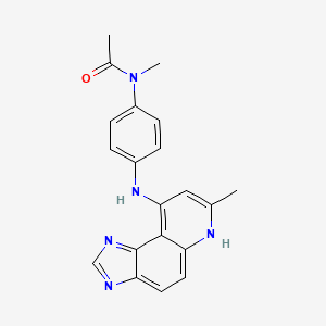 molecular formula C20H19N5O B1666546 Acodazole CAS No. 79152-85-5