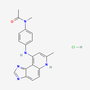 molecular formula C20H20cLn5o B1666547 Acodazole hydrochloride CAS No. 55435-65-9