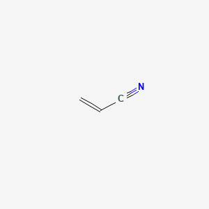 molecular formula C3H3N<br>CH2=CH-CN<br>H2C(CH)CN<br>C3H3N B1666552 Acrylonitrile CAS No. 107-13-1