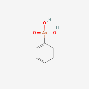 molecular formula C6H7AsO3<br>C6H5AsO(OH)2<br>C6H7AsO3 B1666557 Benzenearsonic acid CAS No. 98-05-5