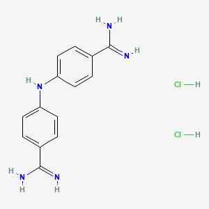molecular formula C14H17Cl2N5 B1666561 4,4'-二胺基二苯胺二盐酸盐 CAS No. 21055-30-1