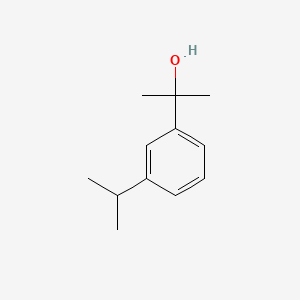 molecular formula C12H18O B1666566 Benzenemethanol, alpha,alpha-dimethyl-3-(1-methylethyl)-(9CI) CAS No. 14860-89-0