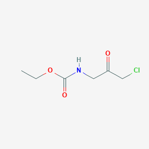 molecular formula C6H10ClNO3 B166657 Ethyl (chloroacetyl)methylcarbamate CAS No. 6378-52-5