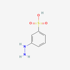 molecular formula C6H8N2O3S B1666574 3-Hydrazinylbenzenesulfonic acid CAS No. 138-30-7