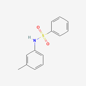 molecular formula C13H13NO2S B1666577 Benzenesulfonamide, N-(3-methylphenyl)- CAS No. 13587-57-0