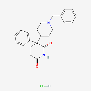 molecular formula C23H27ClN2O2 B1666580 Benzetimide hydrochloride CAS No. 5633-14-7