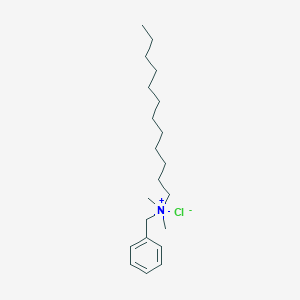 molecular formula C21H38N.Cl<br>C21H38ClN B1666590 Benzododecinium Chloride CAS No. 139-07-1