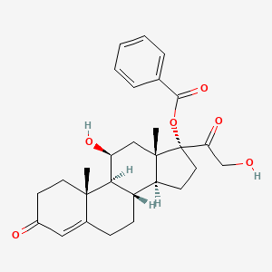 molecular formula C28H34O6 B1666591 Benzodrocortisone CAS No. 28956-89-0