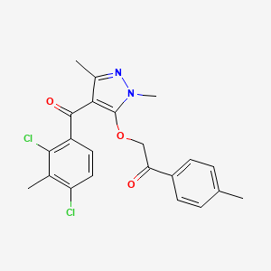molecular formula C22H20Cl2N2O3 B1666592 Benzofenap CAS No. 82692-44-2