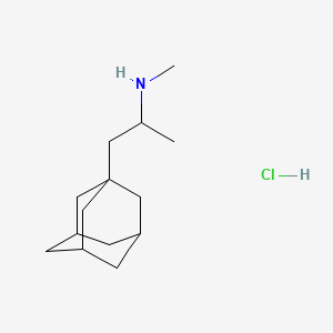 molecular formula C14H26ClN B1666596 1-(2-Methylaminopropyl)adamantane hydrochloride CAS No. 19835-42-8