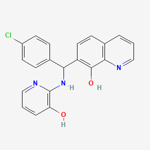molecular formula C21H16ClN3O2 B1666602 Adaptaquin 