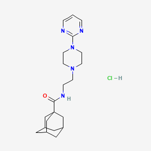 molecular formula C21H32ClN5O B1666605 Adatanserin hydrochloride CAS No. 144966-96-1