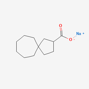 molecular formula C12H19NaO2 B1666612 Sodium spiro[4.6]undecane-2-carboxylate CAS No. 112523-75-8