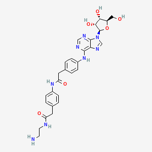 molecular formula C28H32N8O6 B1666614 Adenosine amine congener CAS No. 96760-69-9