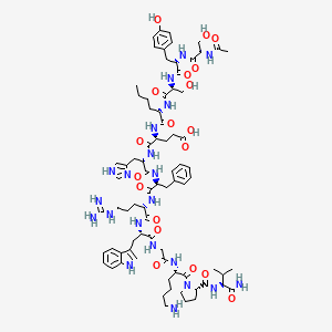 molecular formula C78H111N21O19 B1666627 Melanotan I CAS No. 75921-69-6