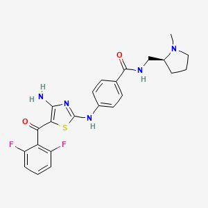 molecular formula C23H23F2N5O2S B1666630 AG-012917 