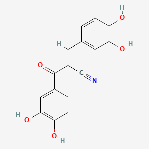 molecular formula C16H11NO5 B1666632 Tyrphostin AG 538 CAS No. 133550-18-2