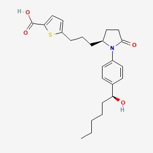 molecular formula C24H31NO4S B1666637 Aganepag CAS No. 910562-18-4