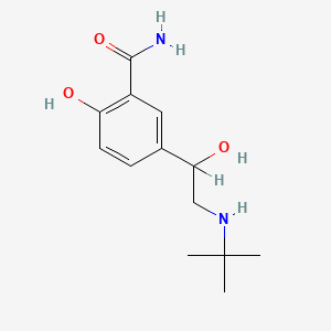 molecular formula C13H20N2O3 B1666648 5-(2-(叔丁基氨基)-1-羟乙基)水杨酰胺 CAS No. 22560-59-4