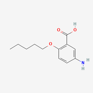 Benzoic acid, 5-amino-2-(pentyloxy)-