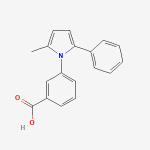 molecular formula C18H15NO2 B1666667 3-(2-甲基-5-苯基-1H-吡咯-1-基)苯甲酸 CAS No. 26180-29-0