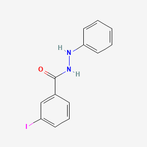 molecular formula C13H11IN2O B1666674 Benzoic acid, m-iodo-, 2-phenylhydrazide CAS No. 74305-97-8